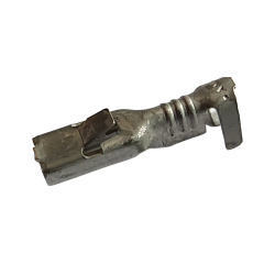 Flat plug sleeve, 2.8 mm, uninsulated, with locking tab