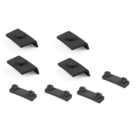 SET: Sliding pieces for swivel bracket – 4 x large, 4 x small