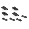 SET: Sliding pieces for swivel bracket – 4 x large, 4 x small